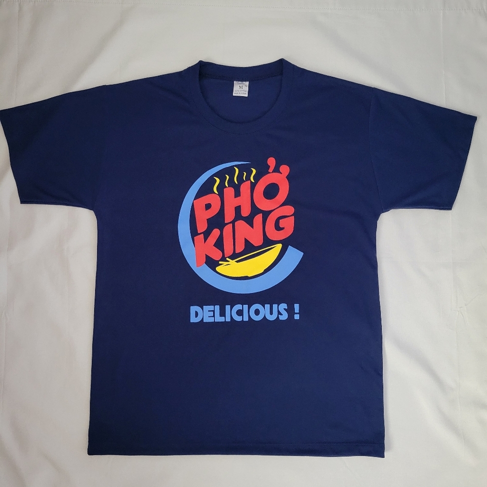 Pho King Vietnamese Asian Foodie Fun Tshirt Size M Blue